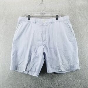 Polo Golf Ralph Lauren Shorts Mens 38 Blue Seersucker Chinos Striped 8" Preppy